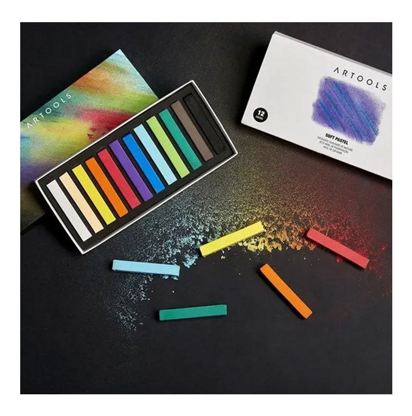 Estojo Giz Pastel Seco Soft com 24 Cores Artools 611143  