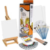 Estojo de Tinta Acrílica Daler & Rowney Simply com Mini Cavalete 43 Peças