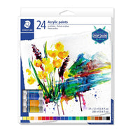 Estojo de Tinta Staedtler Acrílica 12ml com 24 Cores