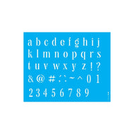 Stencil Opa 20x25cm - Alfabeto Minúsculo Farmhouse 2,30cm - 3164