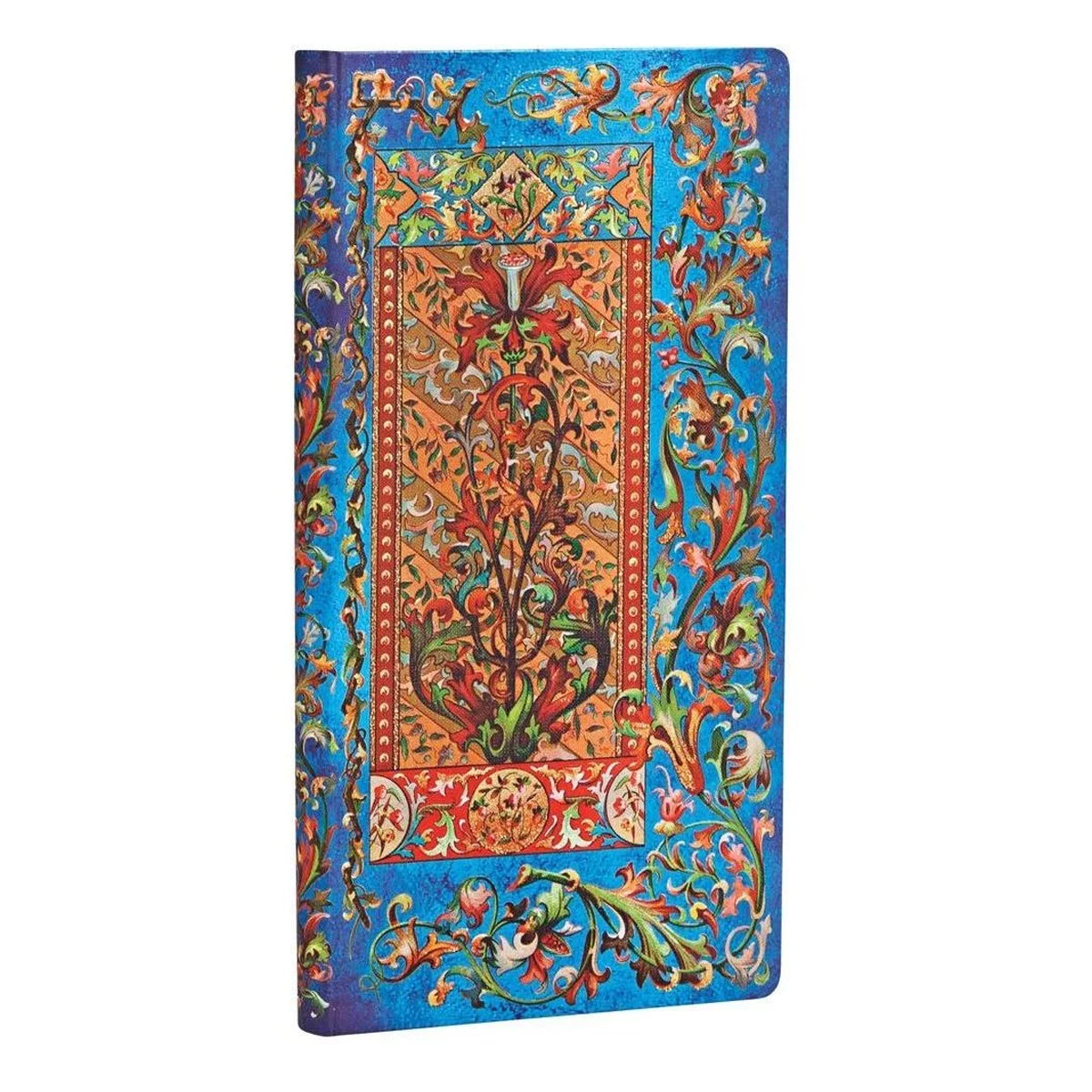 Caderno Paperblanks Delphine Capa Dura Slim 85g/m² 9,5x18cm 176 Páginas com Pauta - Pb3504-6