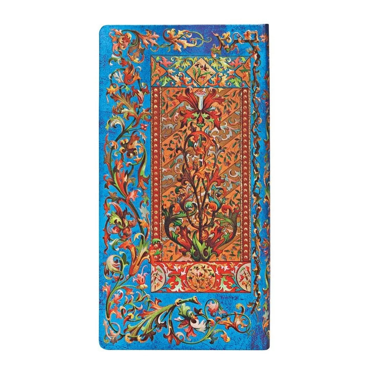 Caderno Paperblanks Delphine Capa Dura Slim 85g/m² 9,5x18cm 176 Páginas com Pauta - Pb3504-6