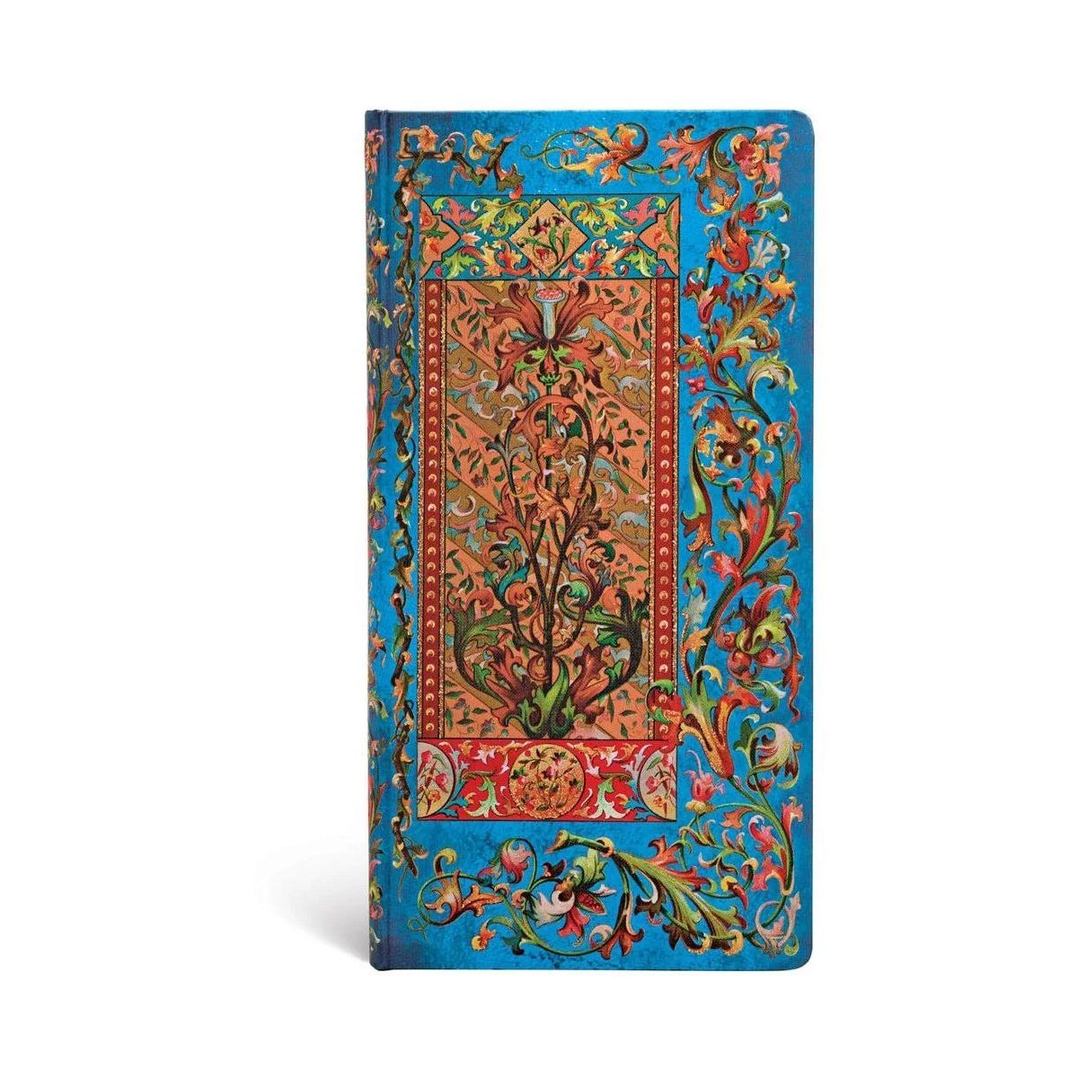 Caderno Paperblanks Delphine Capa Dura Slim 85g/m² 9,5x18cm 176 Páginas com Pauta - Pb3504-6