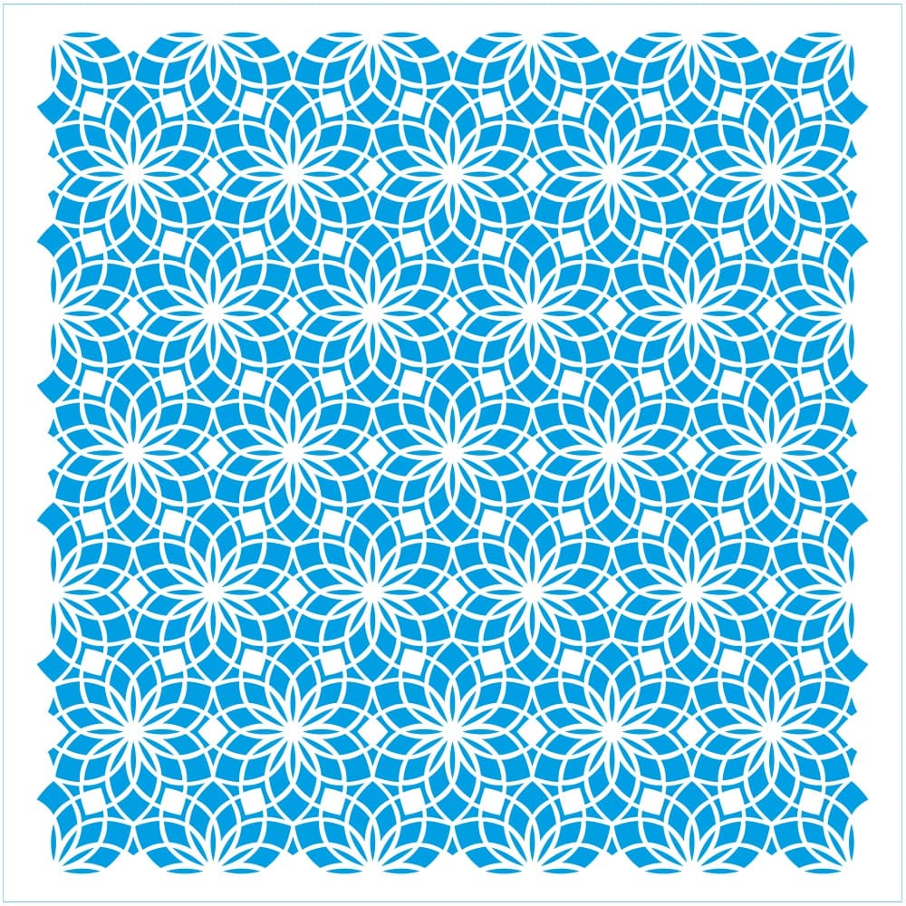 Stencil - Textura Mandala Cobogo 20x20cm para Pintura Decorativa e Artesanato Stxx-211 - Litoarte