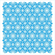 Stencil - Textura Mandala Cobogo 20x20cm para Pintura Decorativa e Artesanato Stxx-211 - Litoarte