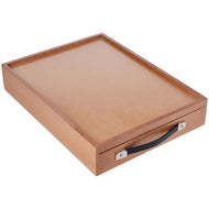 Estojo Organizador da Vinci para Pintura Souza 38x27x09cm Mdf Natural