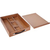 Estojo Organizador da Vinci para Pintura Souza 38x27x09cm Mdf Natural