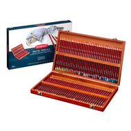 Estojo de Madeira Lápis de Cor Pastel Aquarelável com 72 Cores - Derwent
