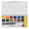 Estojo Aquarela em Pastilha Inktense com 12 Cores e Pincel Set 01 - Derwent  