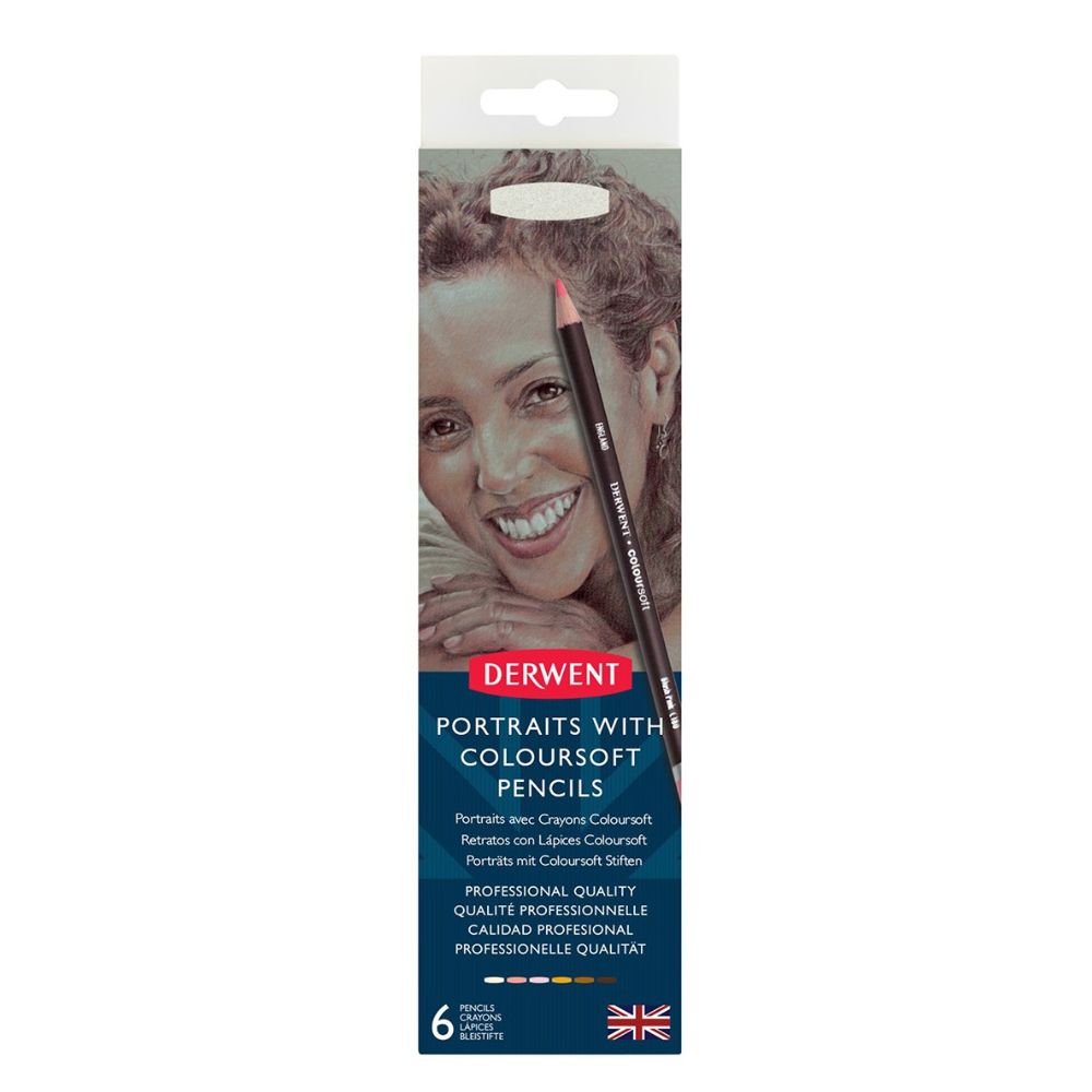 Estojo Lápis de Cor Coloursoft com 6 Cores - Derwent  