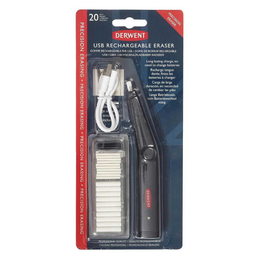 Caneta Borracha Elétrica Recarregável Usb - Derwent  