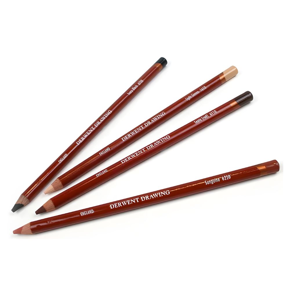 Lápis de Cor Drawing com 6 Cores - Derwent  