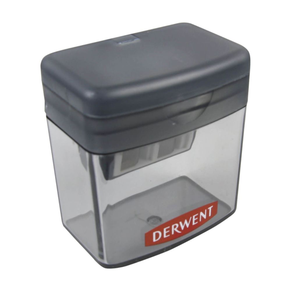 Apontador Manual Profissional com 2 Furos e Depósito - Derwent  