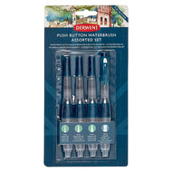 Estojo Pincéis Reservatório Waterbrush com Botão com 4 Unidades - Derwent