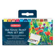 Estojo Aquarela em Pastilha Inktense com 12 Cores Set 02 - Derwent
