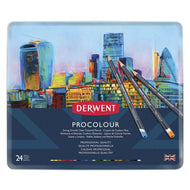 Estojo Lápis de Cor Permanente Procolour com 24 Cores - Derwent