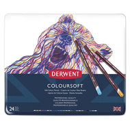 Estojo Lápis de Cor Coloursoft com 24 Cores - Derwent