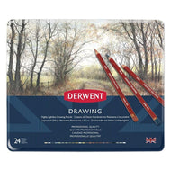 Estojo Lápis de Cor Permanente Drawing com 24 Cores - Derwent
