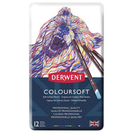 Estojo Lápis de Cor Coloursoft com 12 Cores - Derwent