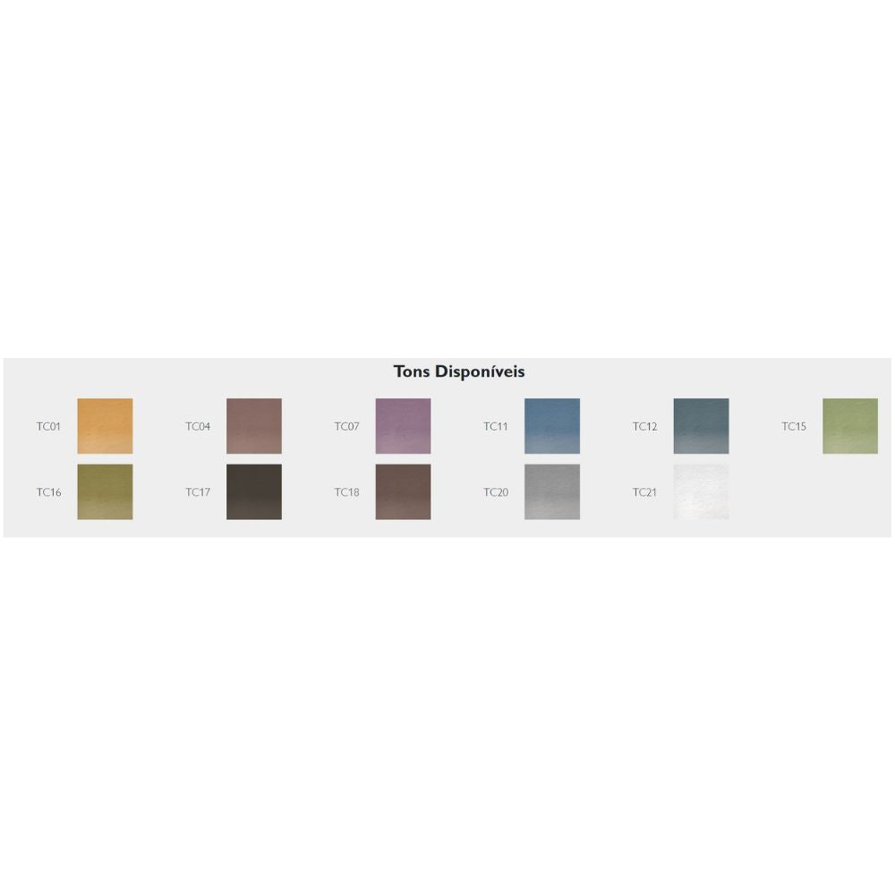 Estojo Lápis Carvão Tinted Charcoal com 12 Cores - Derwent  