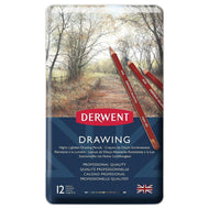 Estojo Lápis de Cor Permanente Drawing com 12 Cores - Derwent