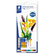 Estojo de Tinta Staedtler Acrílica 12ml com 12 Cores