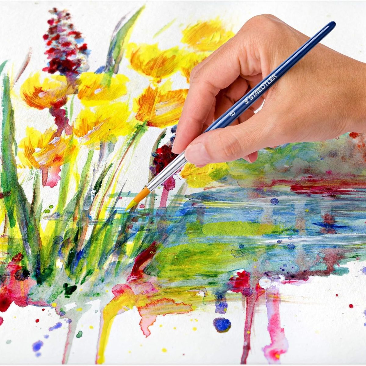 Estojo de Tinta Staedtler Acrílica 12ml com 12 Cores