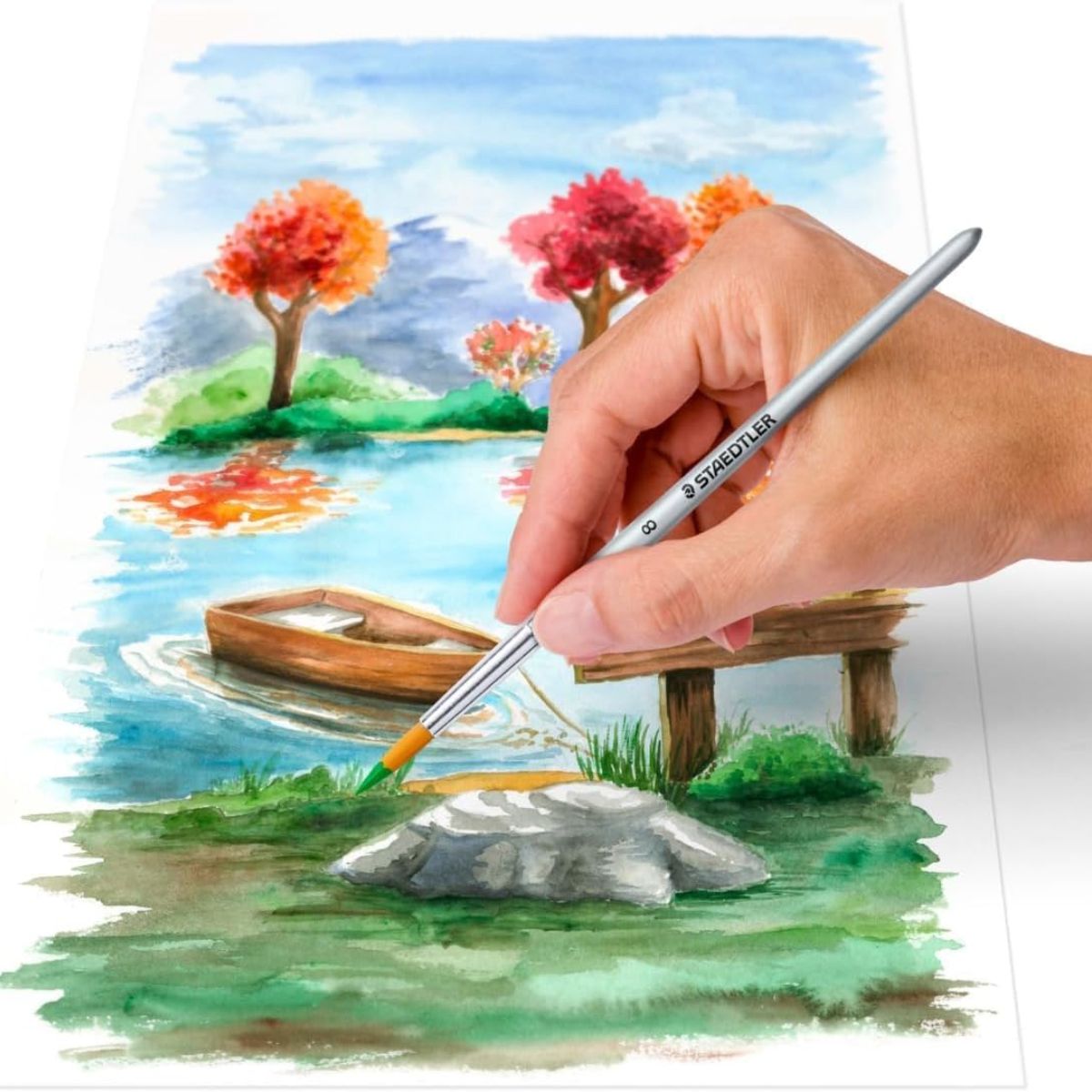Estojo de Tinta Staedtler para Aquarela com 12 Cores