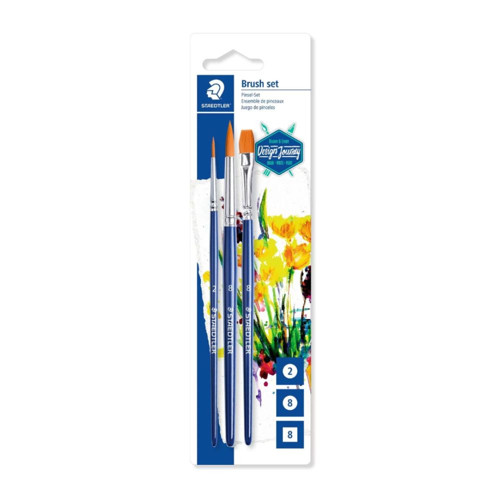 Estojo de Pinceis Staedtler para Pintura com 03 Peças
