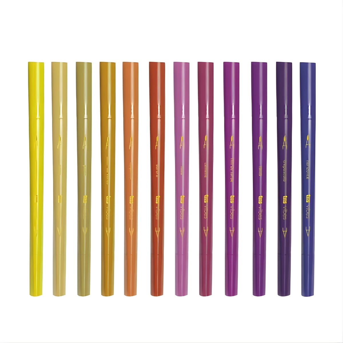 Caneta Hidrocor Vibes Sketch Entardecer com 12 Cores - Tris