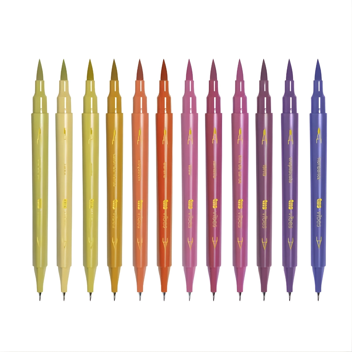 Caneta Hidrocor Vibes Sketch Entardecer com 12 Cores - Tris