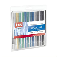 Caneta Hidrocor Vibes Sketch Oceano com 12 Cores - Tris