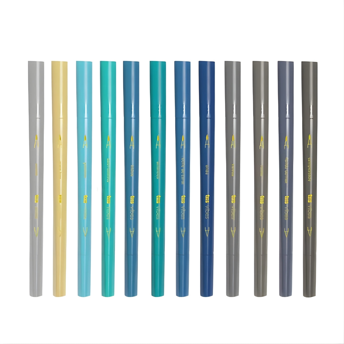 Caneta Hidrocor Vibes Sketch Oceano com 12 Cores - Tris