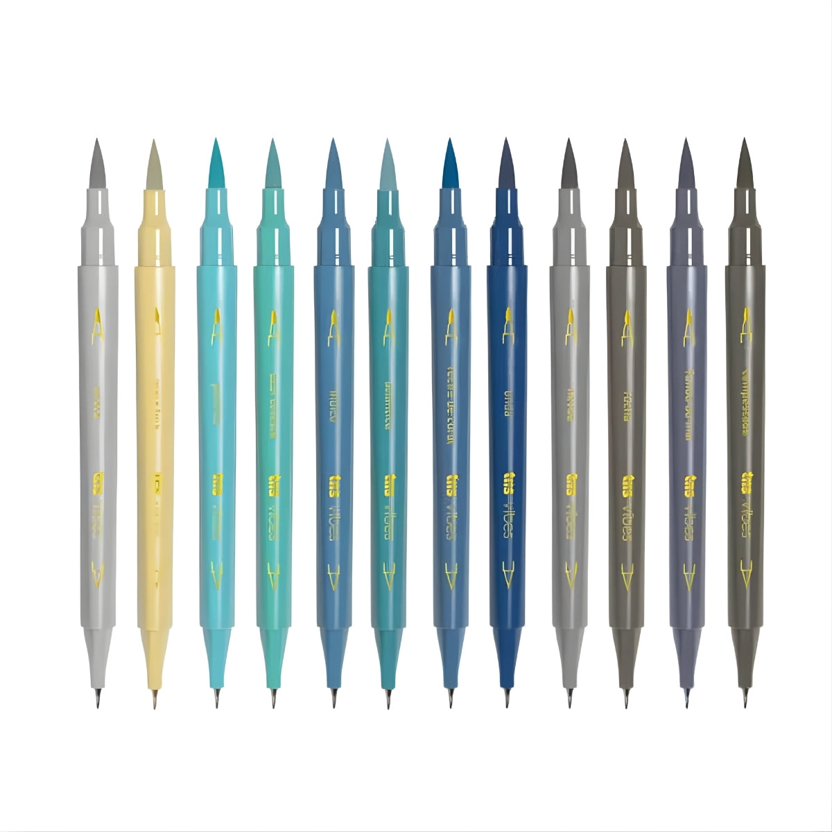 Caneta Hidrocor Vibes Sketch Oceano com 12 Cores - Tris