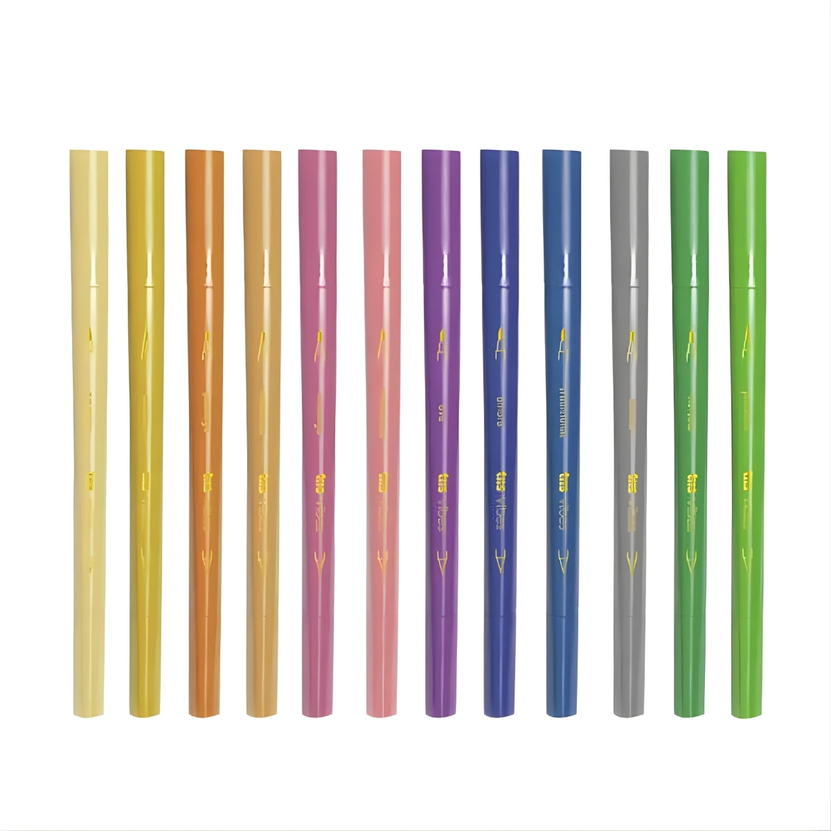 Caneta Hidrocor Vibes Sketch Macarons com 12 Cores - Tris