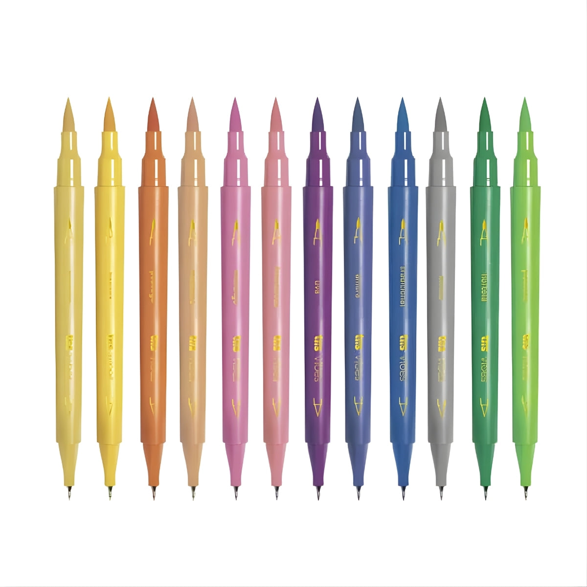 Caneta Hidrocor Vibes Sketch Macarons com 12 Cores - Tris