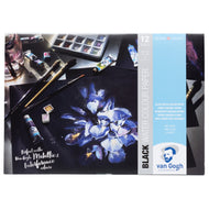 Bloco de Papel Aquarela Royal & Talens Van Gogh 360g/m² A4 21x29,7cm com 12 Folhas - Preto