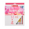 Estojo de Tinta Acrílica Art Creation 12ml com 24 Cores - Royal & Talens 9021724m