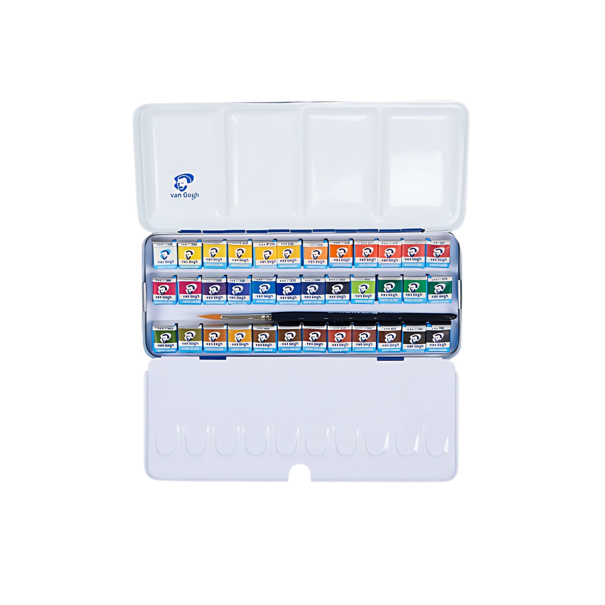 Estojo de Aquarela Pastilha Royal & Talens Van Gogh Metalica com 36 Cores