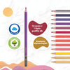 Estojo Lápis de Cor Vibes Entardecer com 12 Cores + Lápis 6b - Tris