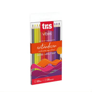 Estojo Lápis de Cor Vibes Entardecer com 12 Cores + Lápis 6b - Tris