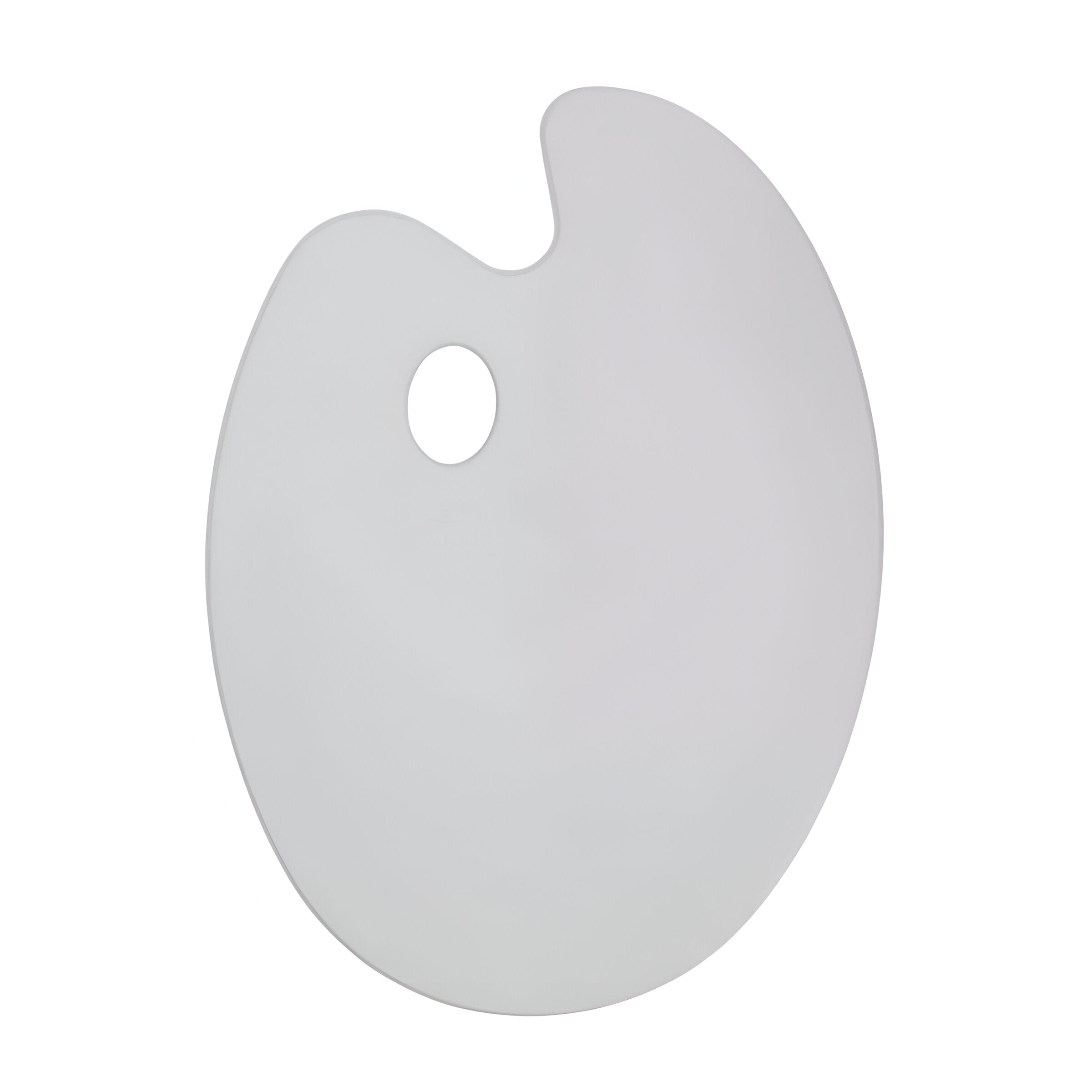 Paleta Godê Acrílica Oval Luarte 20x30cm Branca Plt