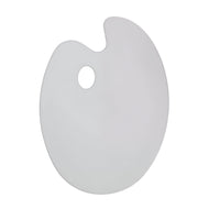 Paleta Godê Acrílica Oval Luarte 20x30cm Branca Plt