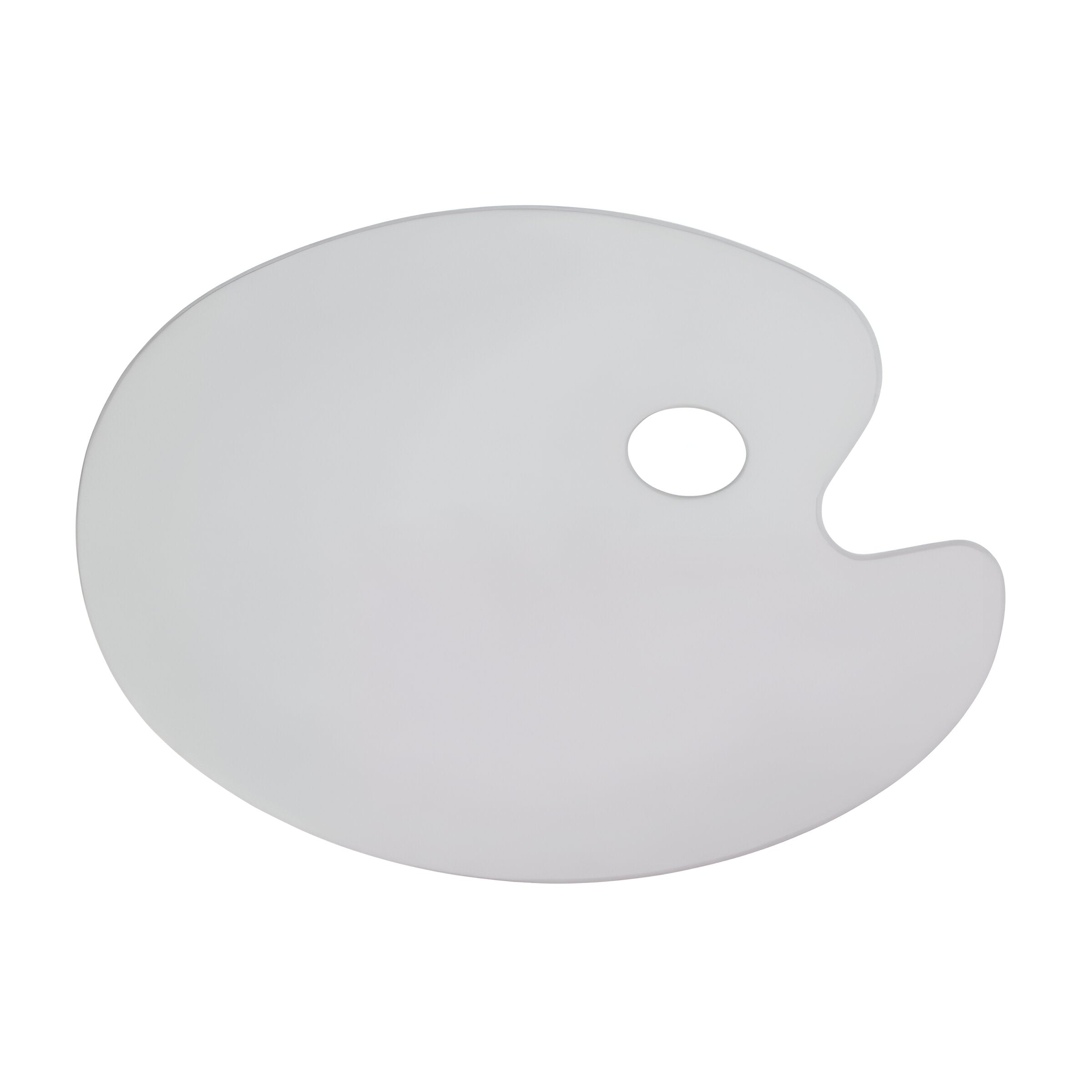 Paleta Godê Acrílica Oval Luarte 20x30cm Branca Plt