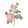 Stencil Flor Rosas e Borboleta 20x25cm para Pintura Decorativa e Artesanato 3210 - Opa