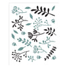 Stencil Estamparia Ramos Escandinavos Iii 20x25cm para Pintura Decorativa e Artesanato 3233 - Opa