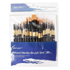Kit Pincéis Mixed Media Sinoart com 21 Unidades