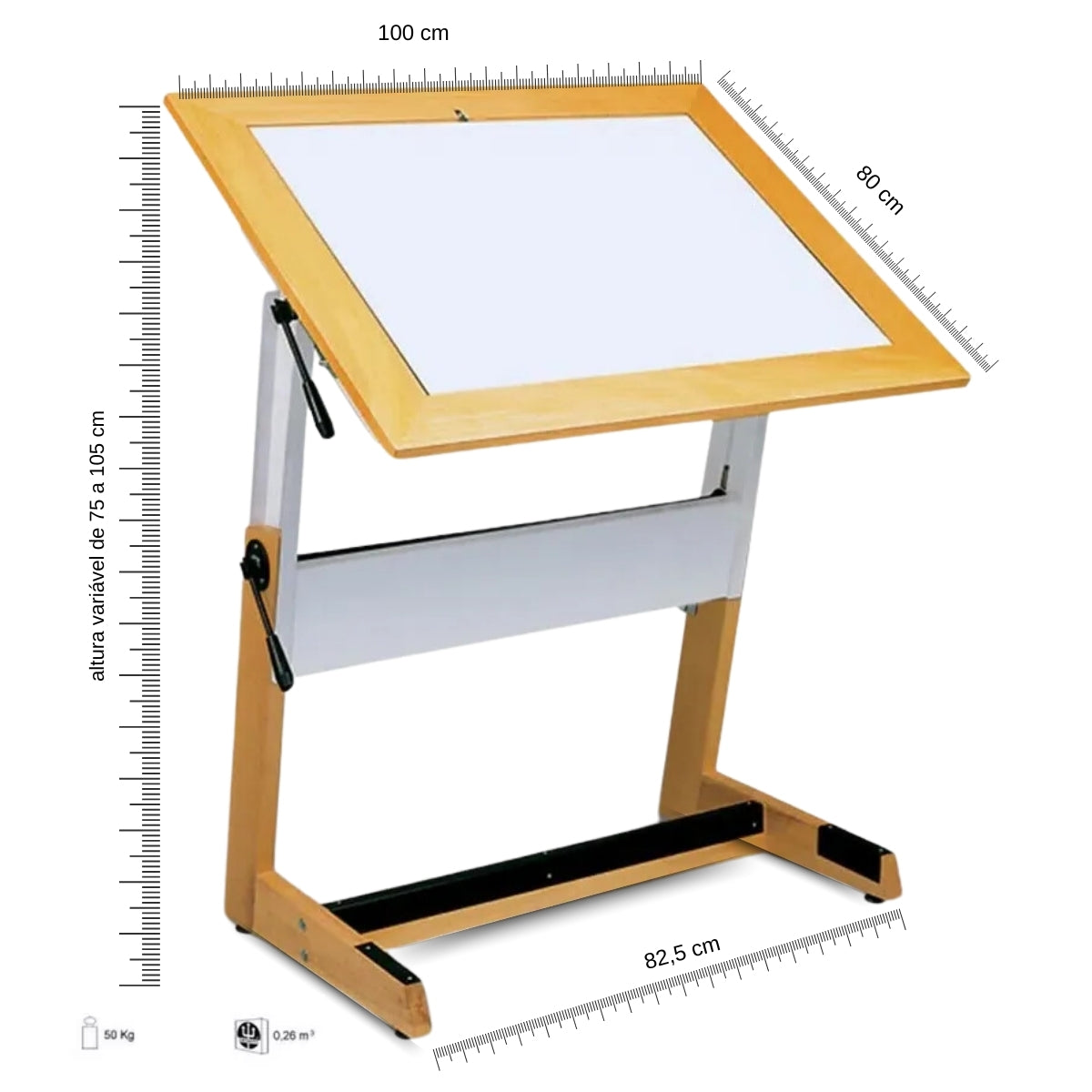 Mesa de Luz Trident com 4 Lâmpadas Fluorescentes - Modelo 4803l
