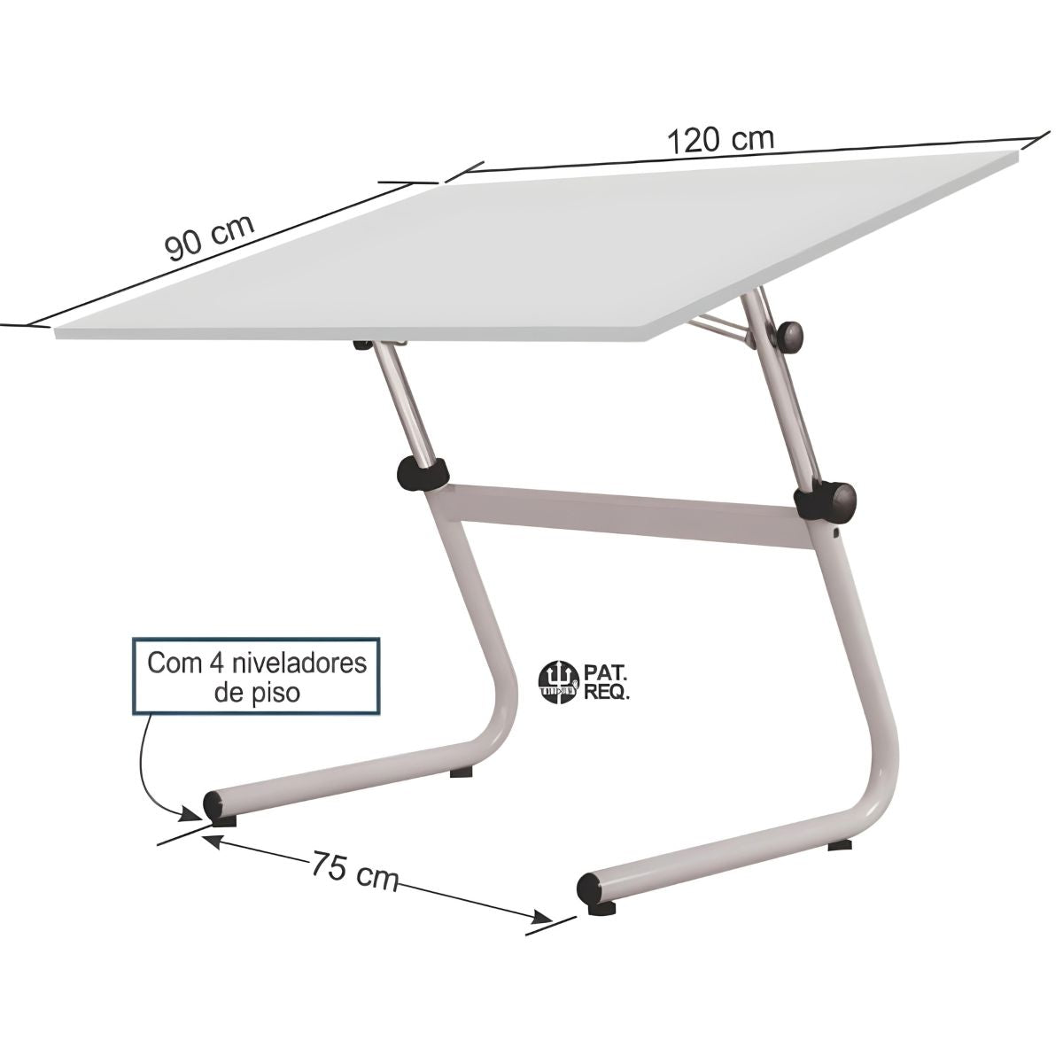 Cavalete Tubular Trident com Tampo em Bp  Modelo Tub-11