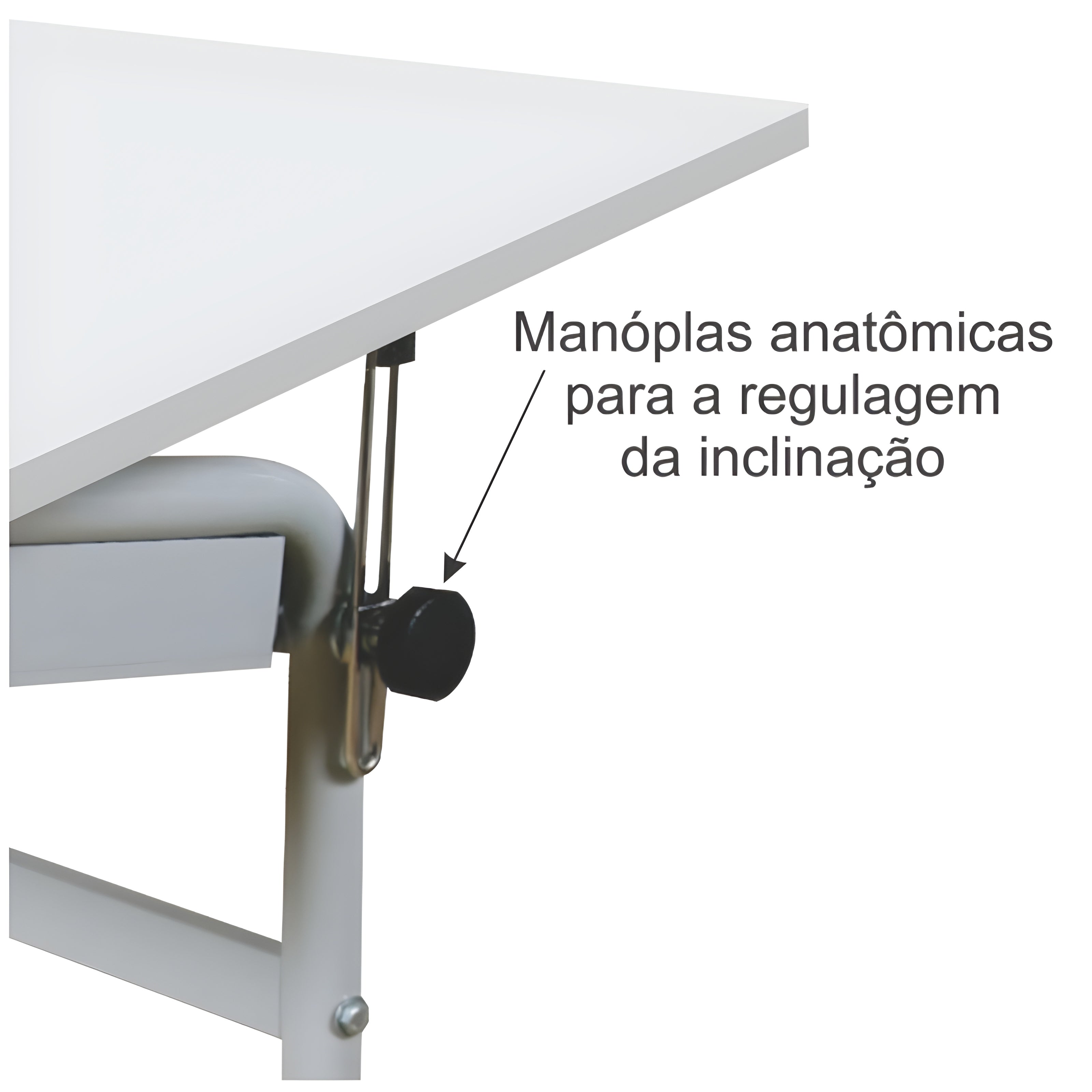 Cavalete Tubular Trident com Tampo 60x38,5 Cm - Modelo Tub-18/p
